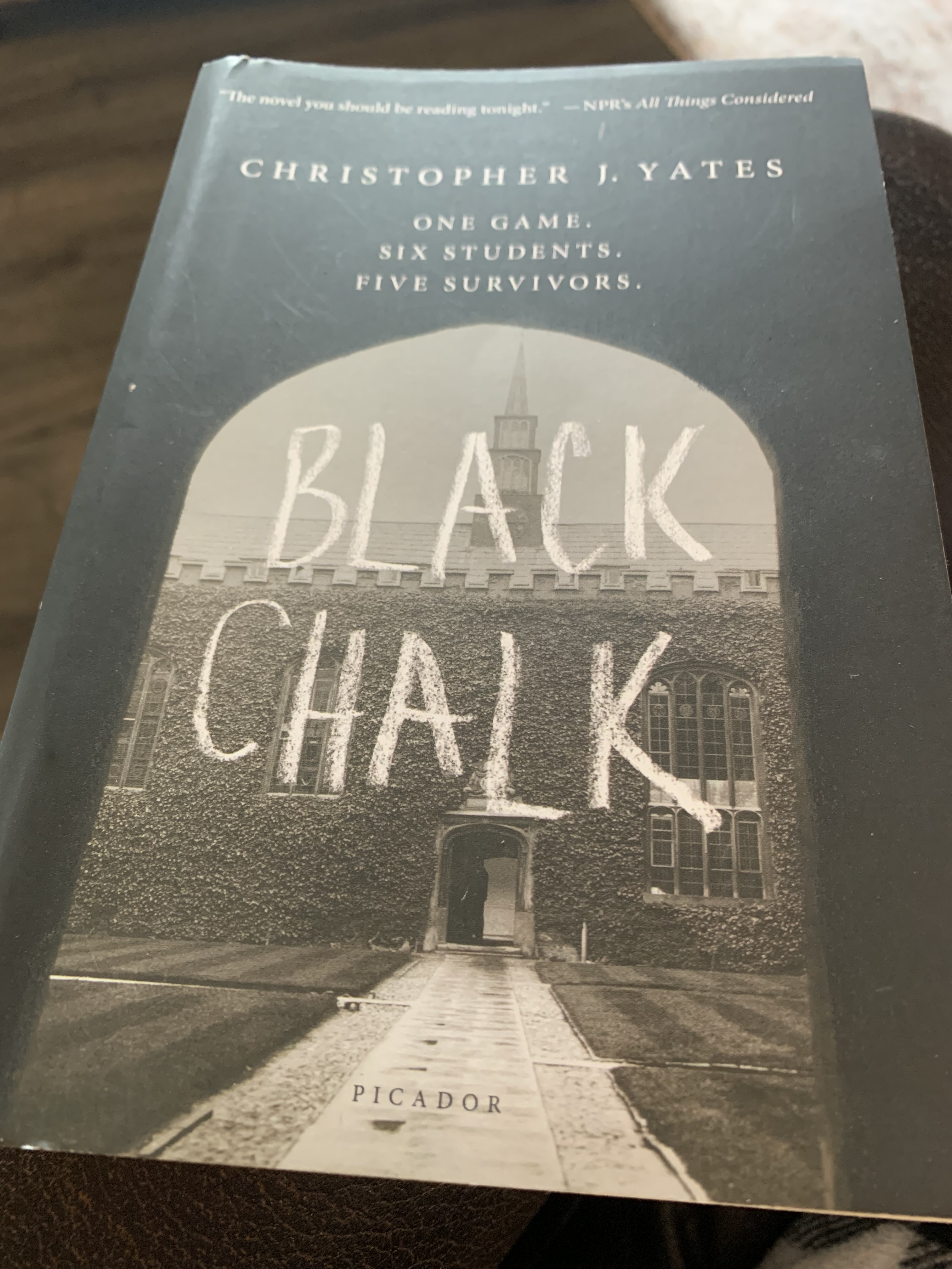 Review: 'Black Chalk' By Christopher Yates : NPR
